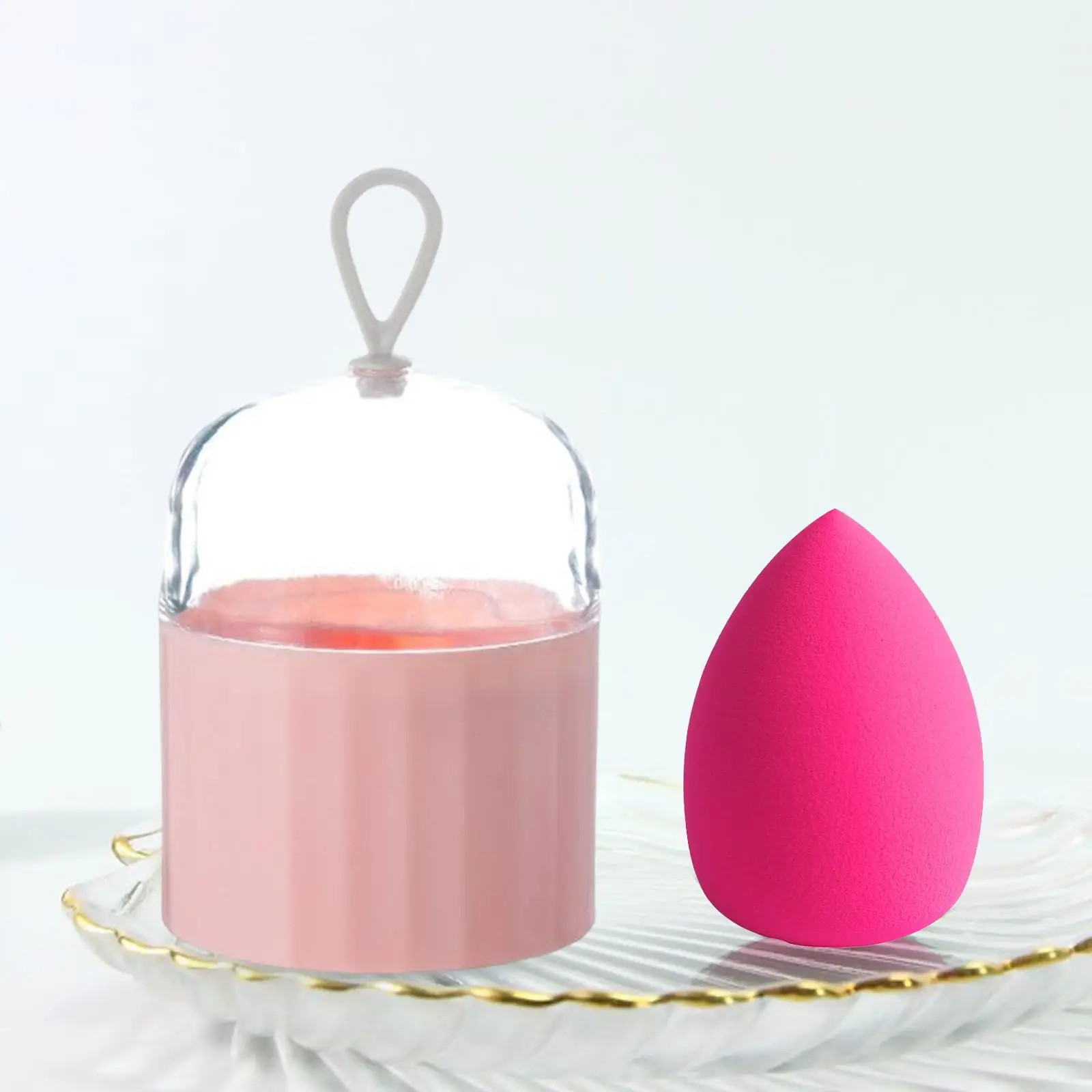 Portable Makeup Sponge Holder  Puff Container Cosmetic Blender Storage Box