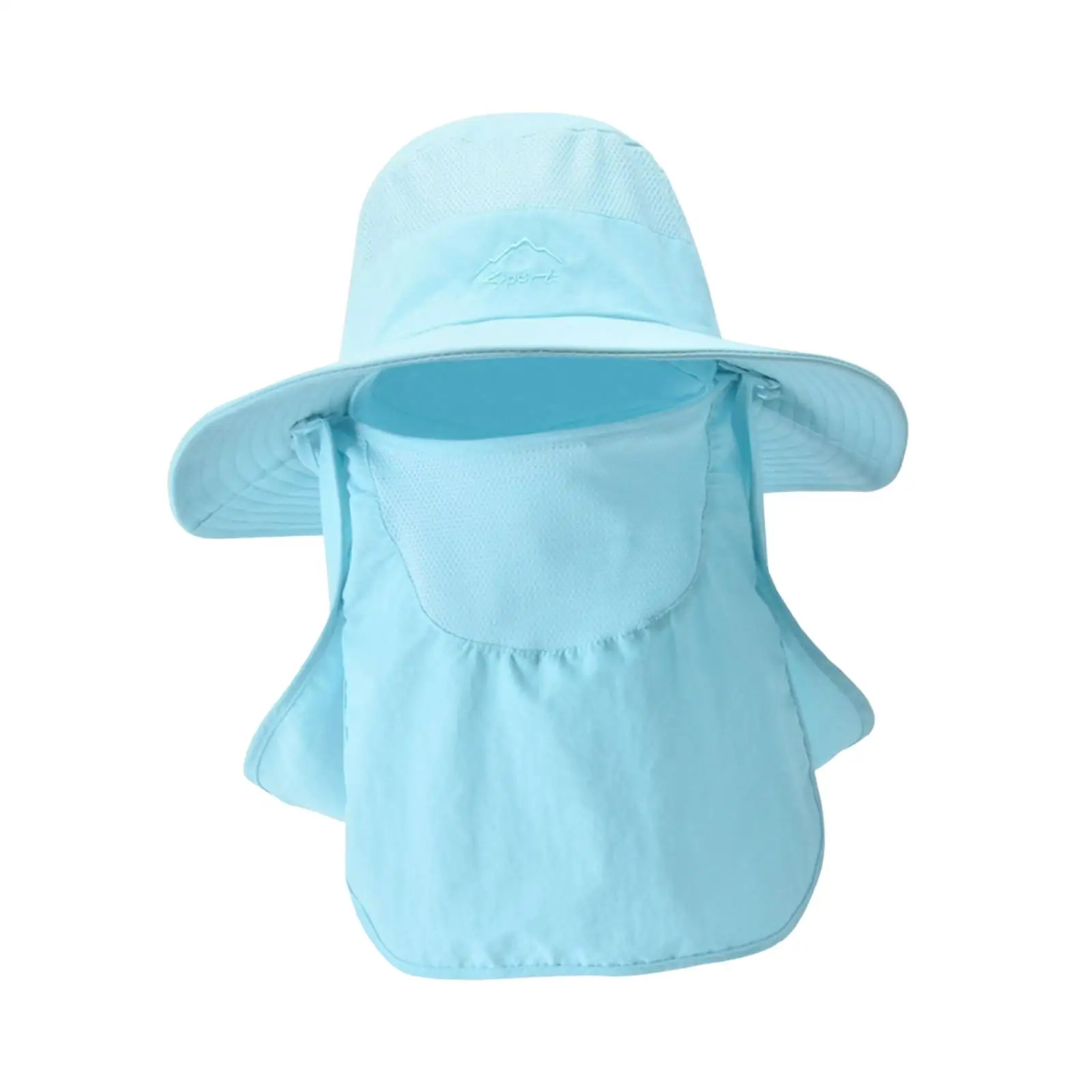 Wide Brim Hat Neck Cover and Mesh Comfortable for Backpacking