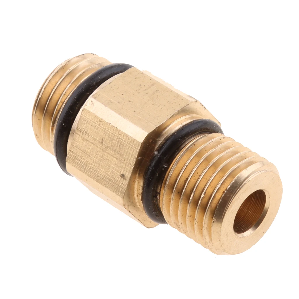 Compressed Air Double Nipple, Male M14X1.5 - 1/4 Inch NPT On Both Sides