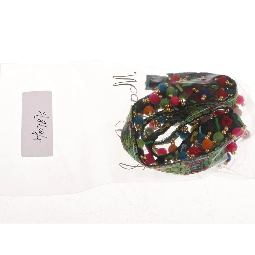 Lace Fringed Ribbon Pompoms Ribbon Sewing  Hanging Embellishments