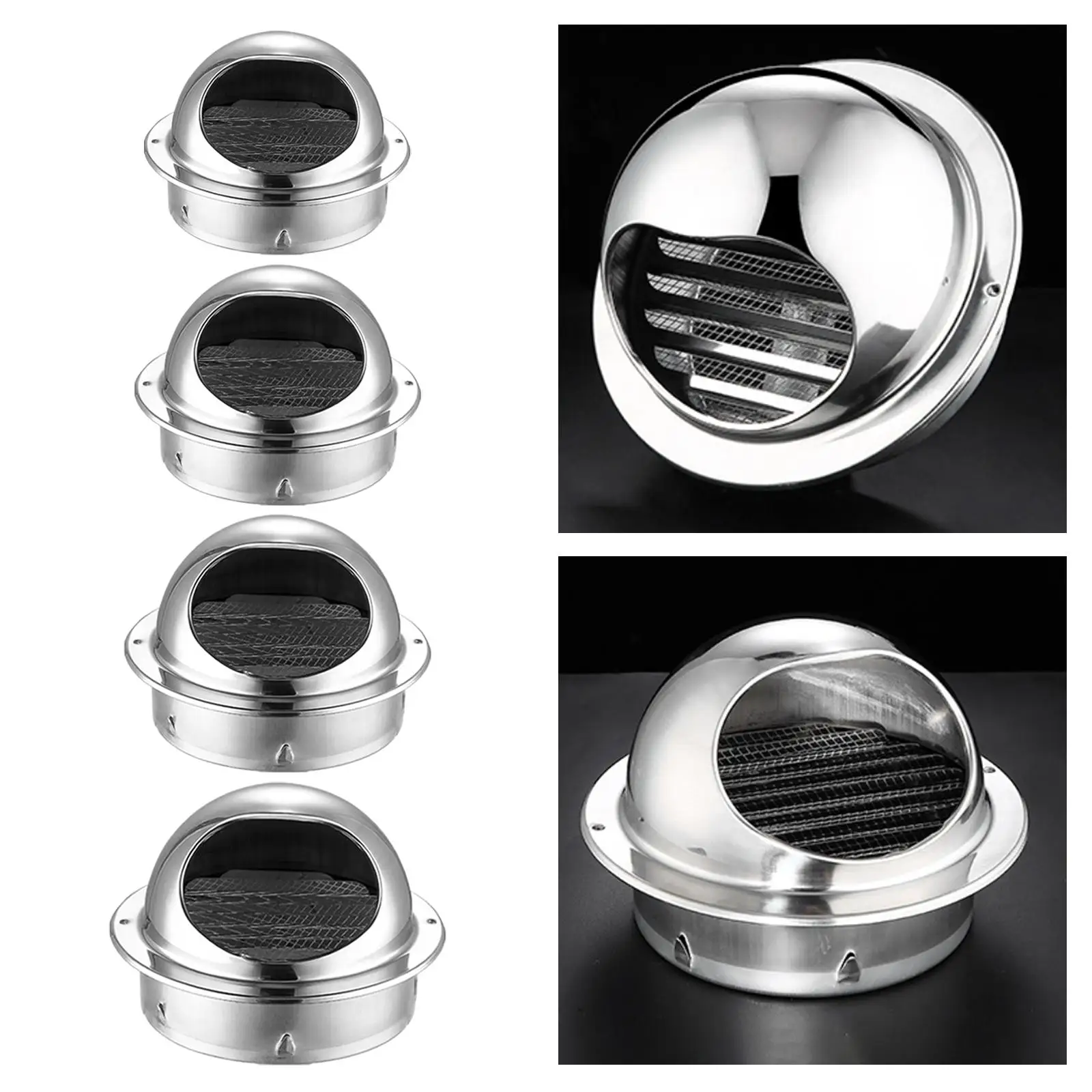 Stainless Steel Air Vent Circle Ducting Air Extractor for Conditioning Units