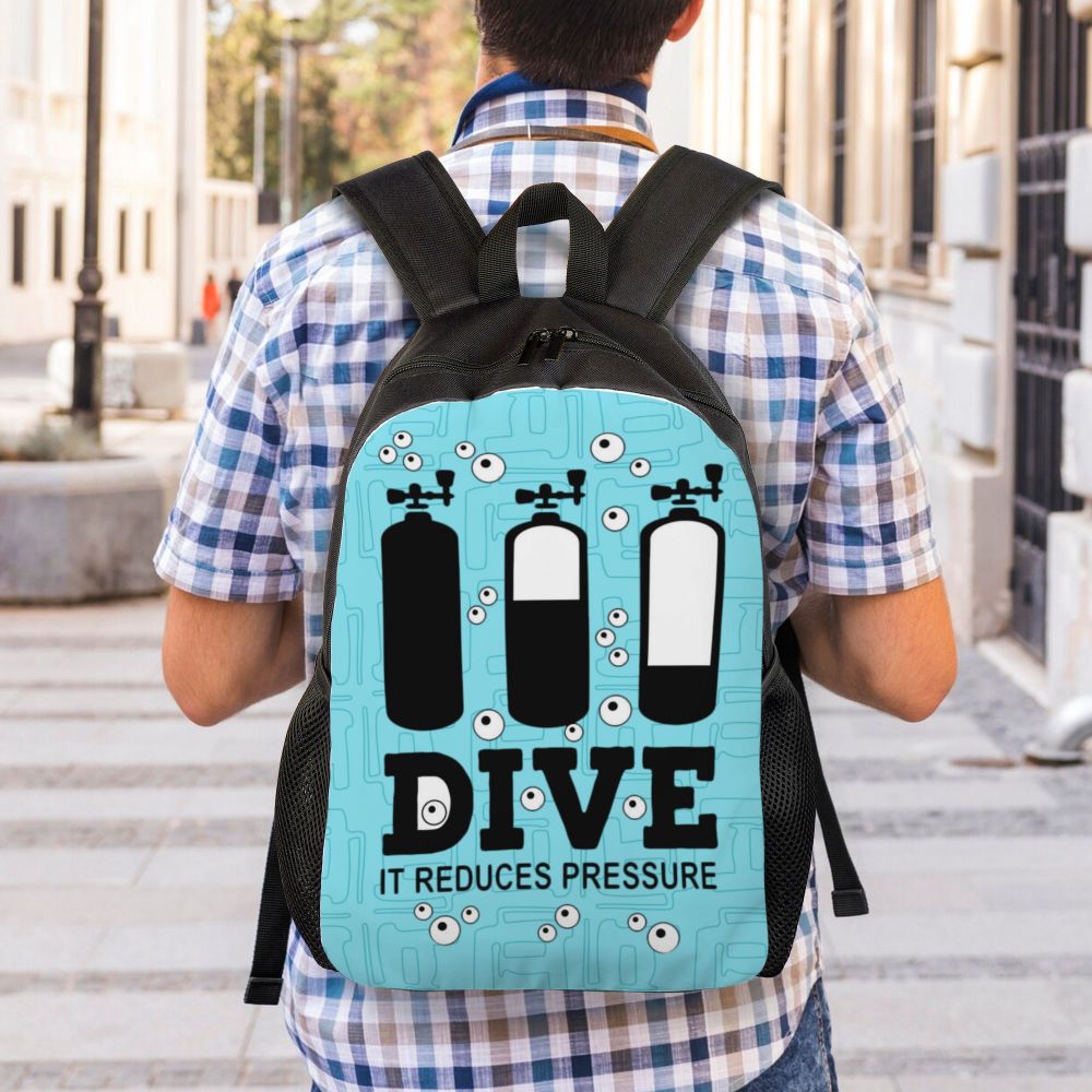 Idive dive Flag Scuba diving Backpack para