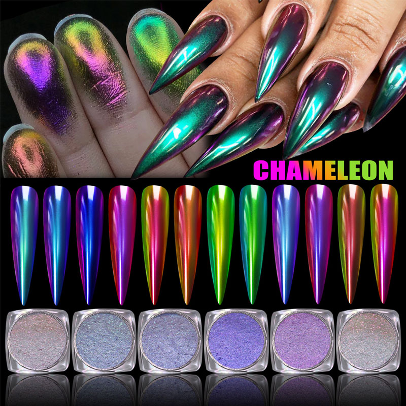 Best of Magic Mirror Powder Chameleon Polarizing Powder 0.3g High-Light Iridescent Diamond Shimmering Holographic Rainbow Eyeshadow Dust Reviews & Tips