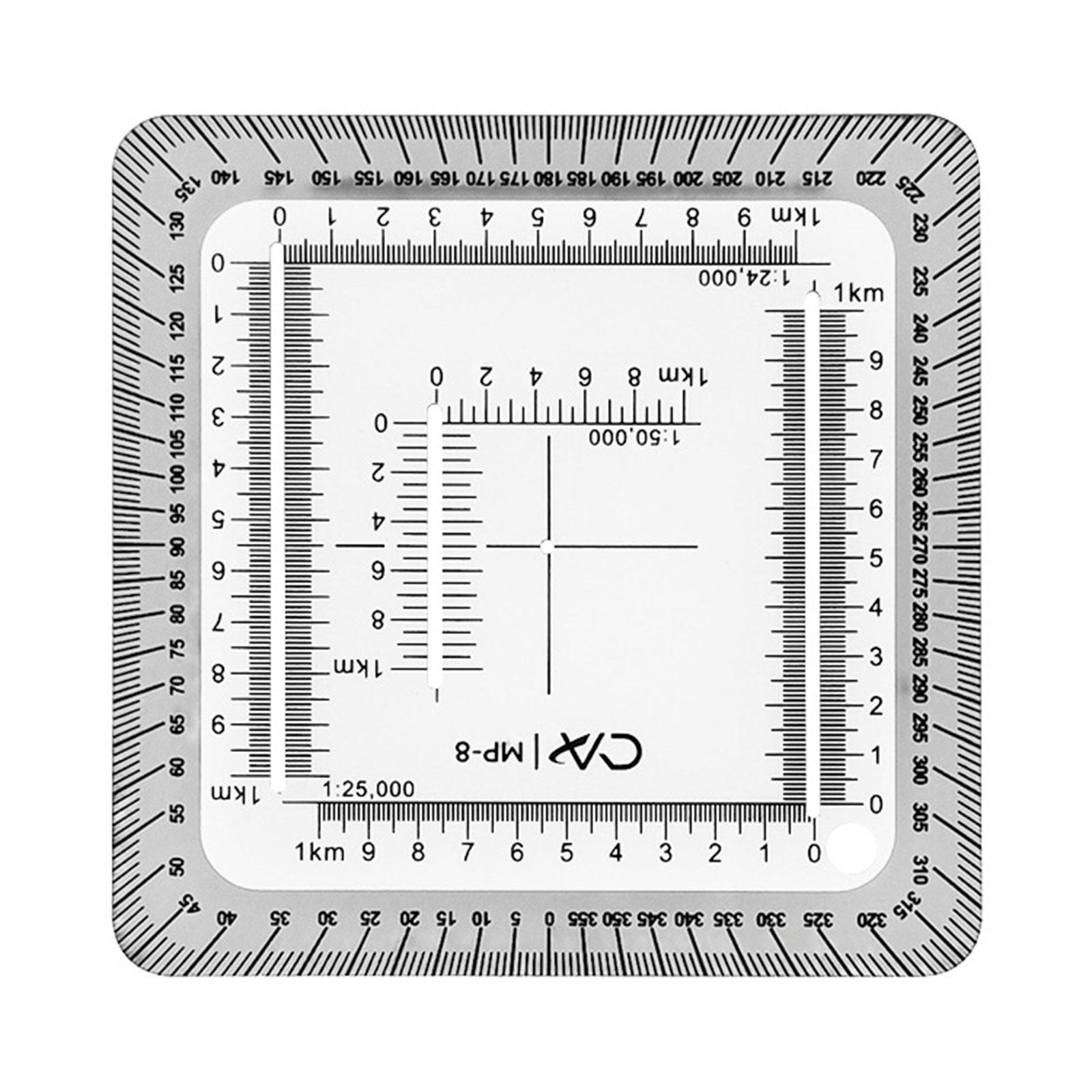 Pocket Grid Geographic Coordinate Ruler Profissional Preciso