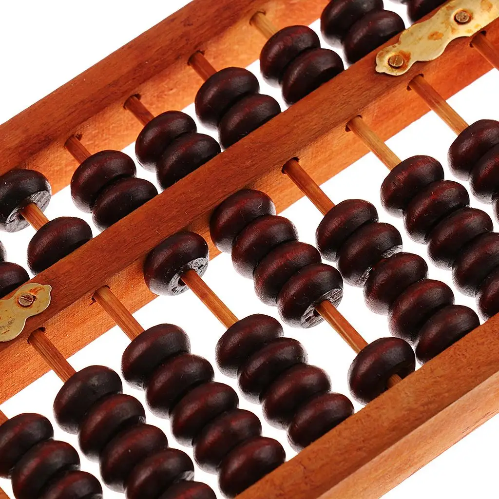 Vintage Wooden Bead Arithmetic Abacus Ancient Chinese Calculator 9 Rows, Kids Educational Toy, Adults  Collectibles