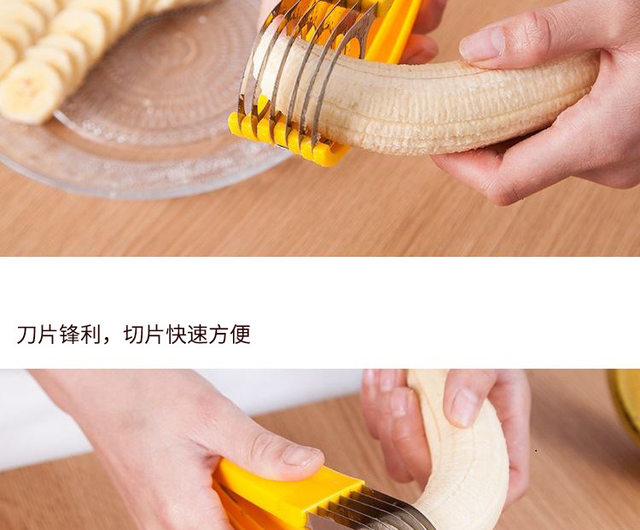 Kitchen Gadget, Banana Slicer, Fruit Slicer, Cucumber, Ham, Banana Slicer