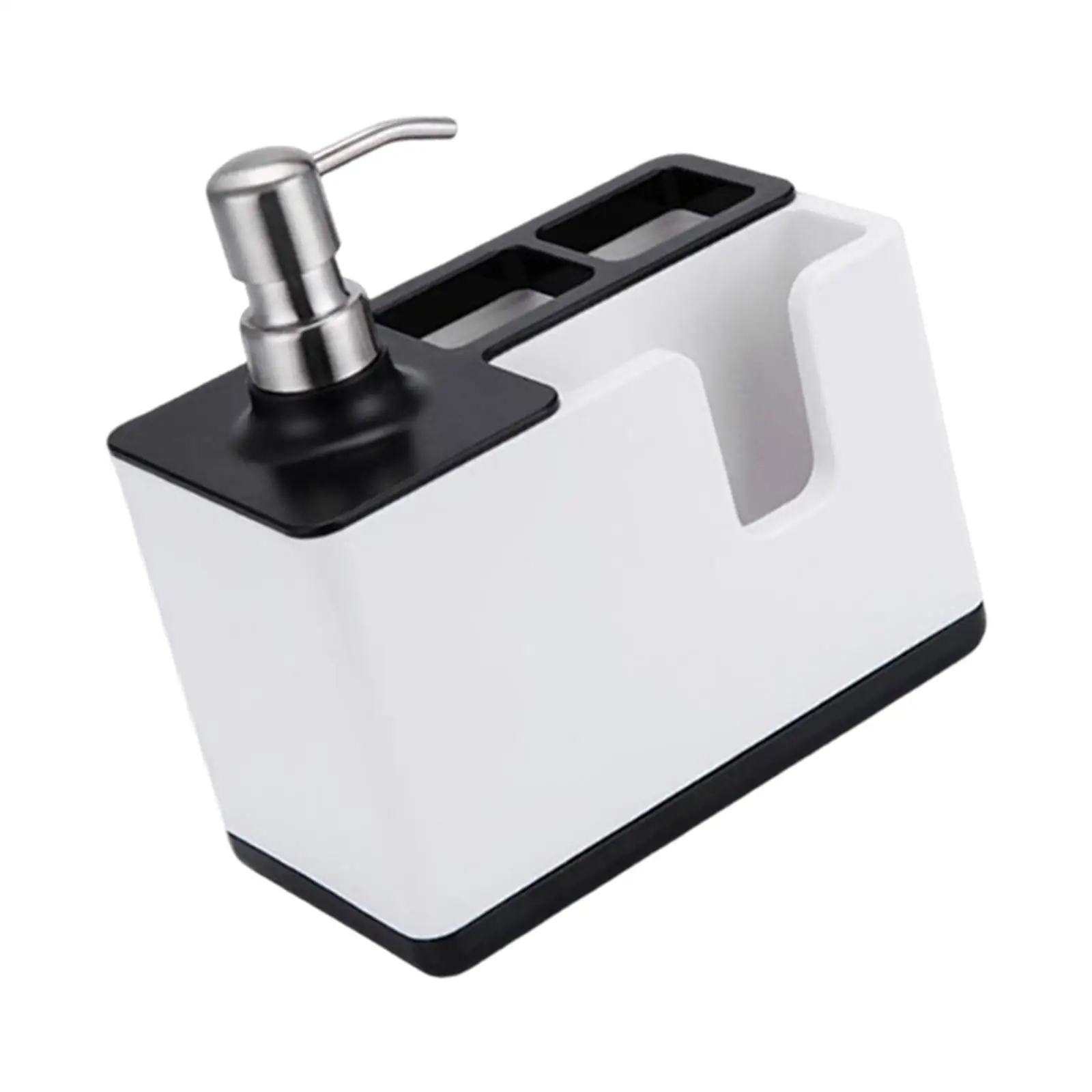 Liquid Soap Pump Dispenser and Sponge Holder Liquid Soap Dispenser & Sponge Holder for Bathroom