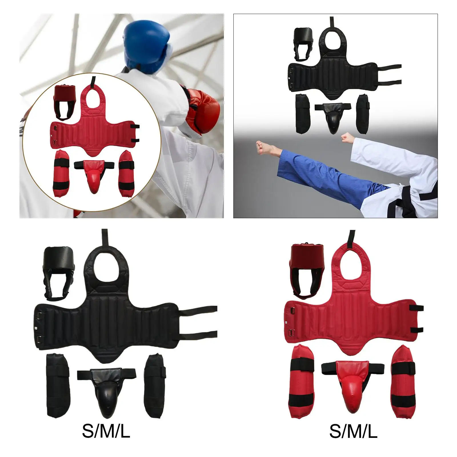 Boxing Protective Gear Sanda Helmet for Taekwondo Kickboxing Martial Arts