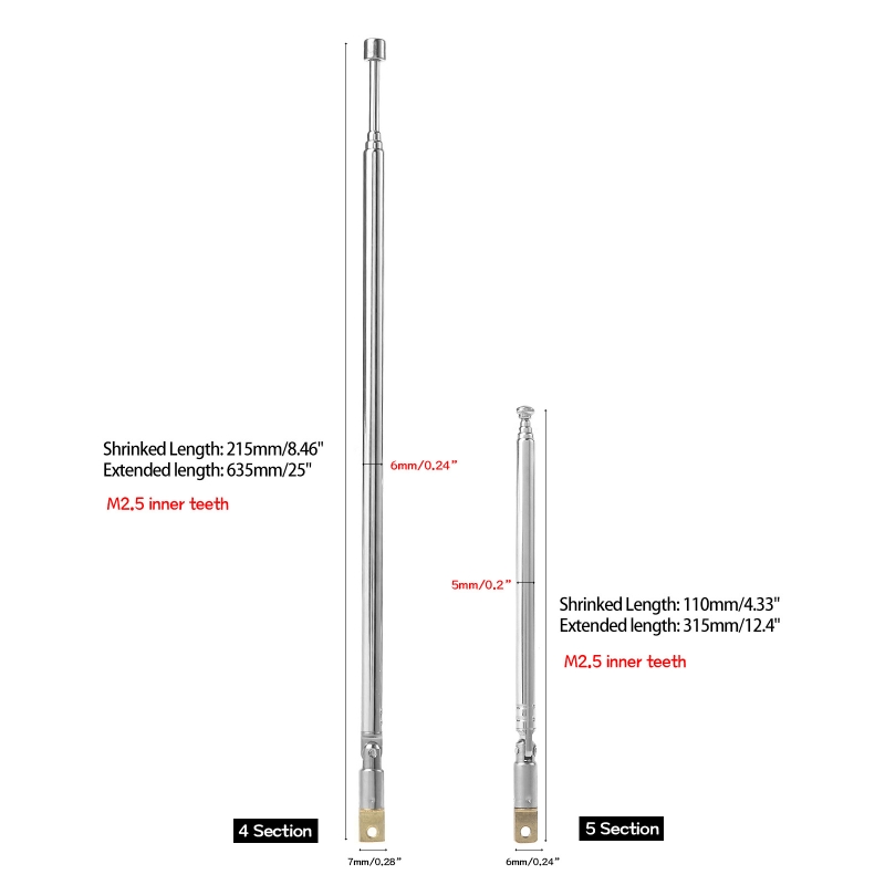 Fun kantenne Abschnitt Teleskops tange Fernbedienung Spielzeug auto Modellflug zeug Universal gelenk Signal empfangs antenne – Detail 6