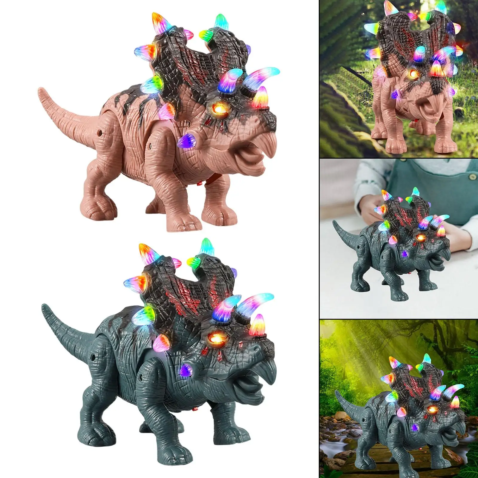 Realistic Dinosaur Toys Action Figure with Sounds for Kids Boys Holiday Present