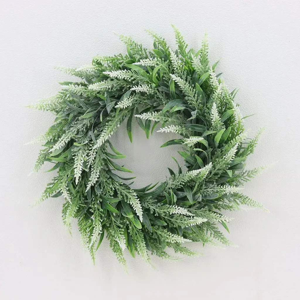 Artificial Lavender Wreath 14.2