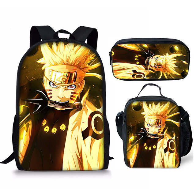 BJPERFMS Naruto backpack school, Naruto school bag, Naruto bag