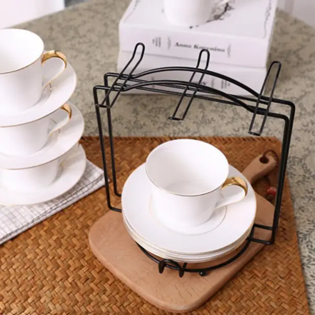 1 Porte-tasses En Bois Créatif Porte-tasses Étagère De Rangement