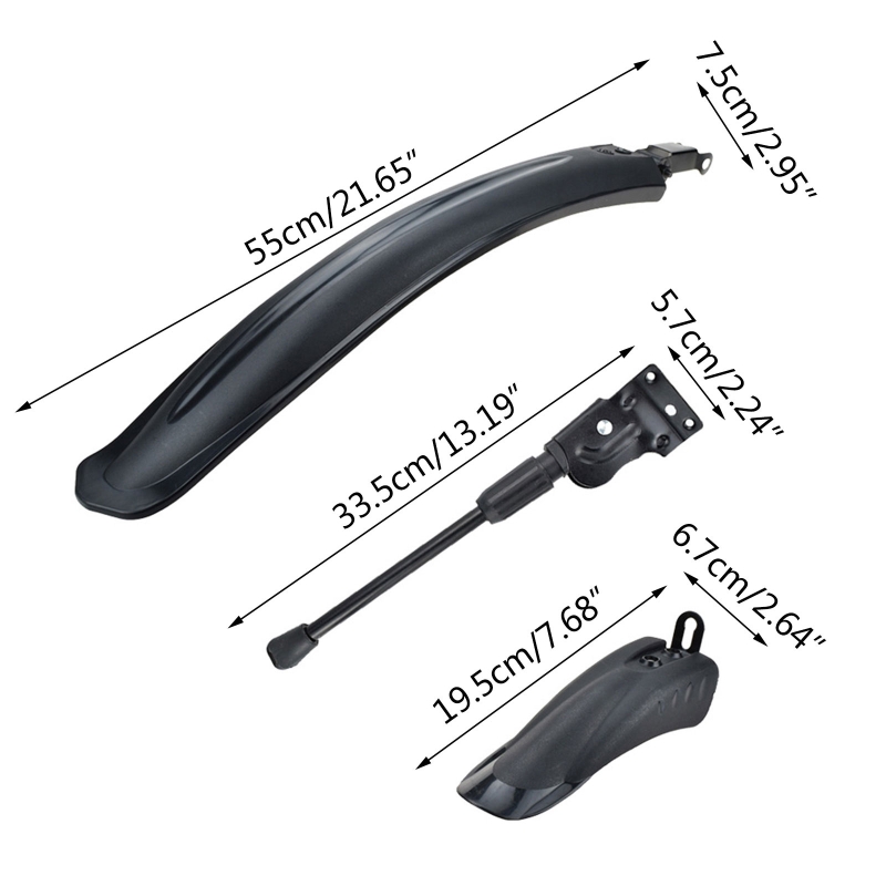 Title 6, Front Rear Fender Shelf Tire Splash- Mudguard f...