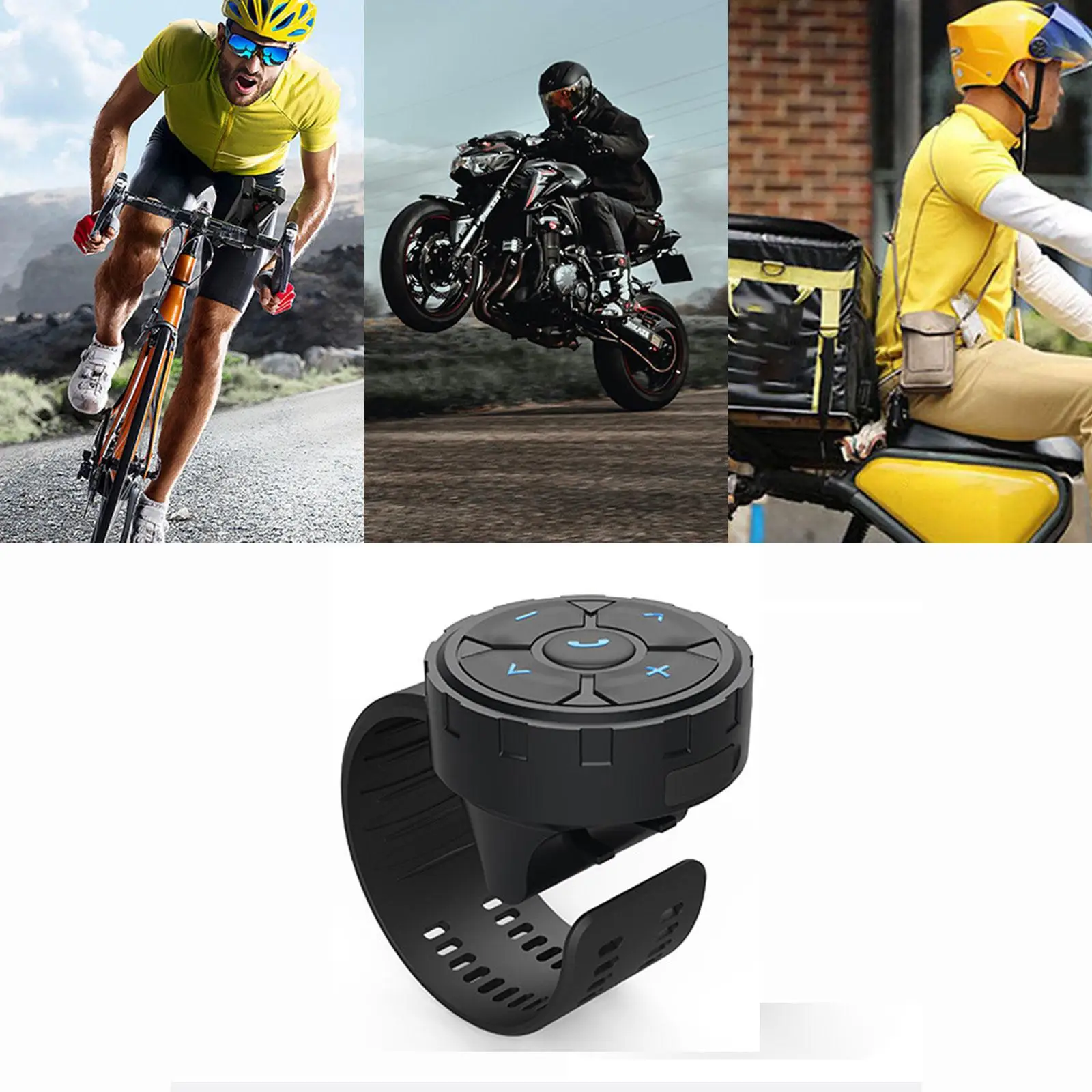 Steering Wheel Remote Control Multipurpose Player for Bike Motorbike