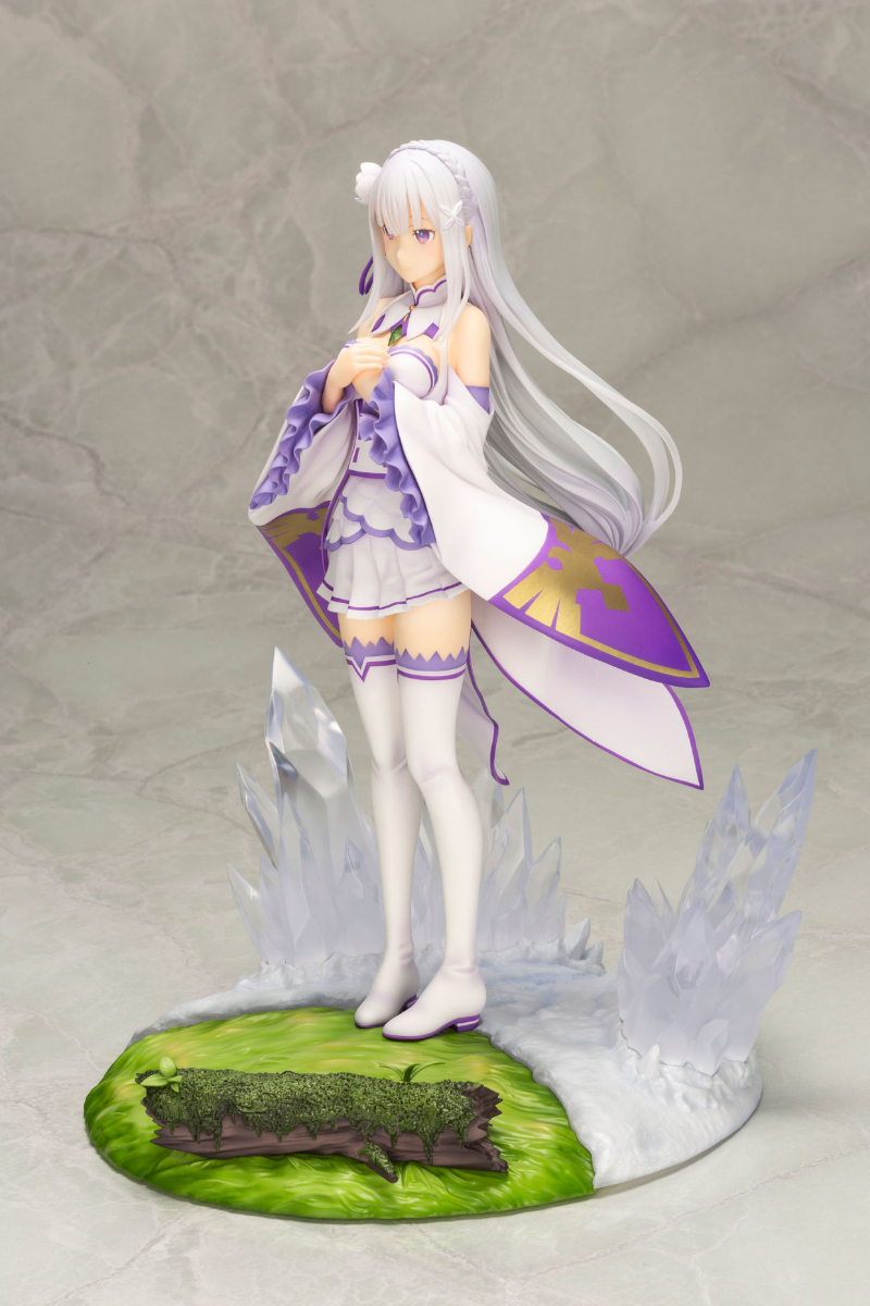 100% оригинал: Re:Zero Emilia Journey of memory VER 26 см фигура из ПВХ  аниме модель игрушки Фигурки Коллекционная кукла подарок | AliExpress