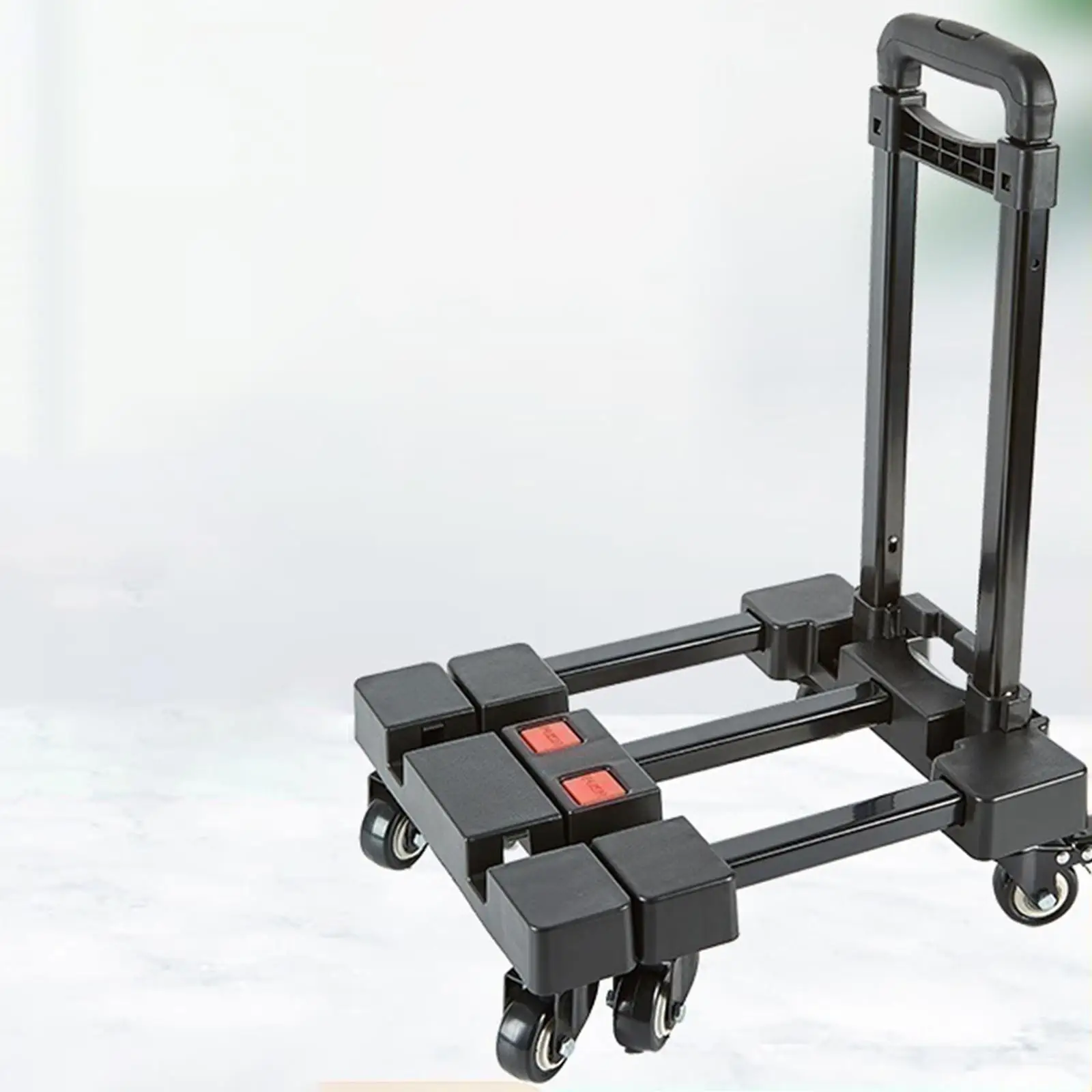 Folding Hand Truck Portable Sturdy Moving Luggages Cart for Moving Delivery Transportation 100kg (220lb) Load Capacity