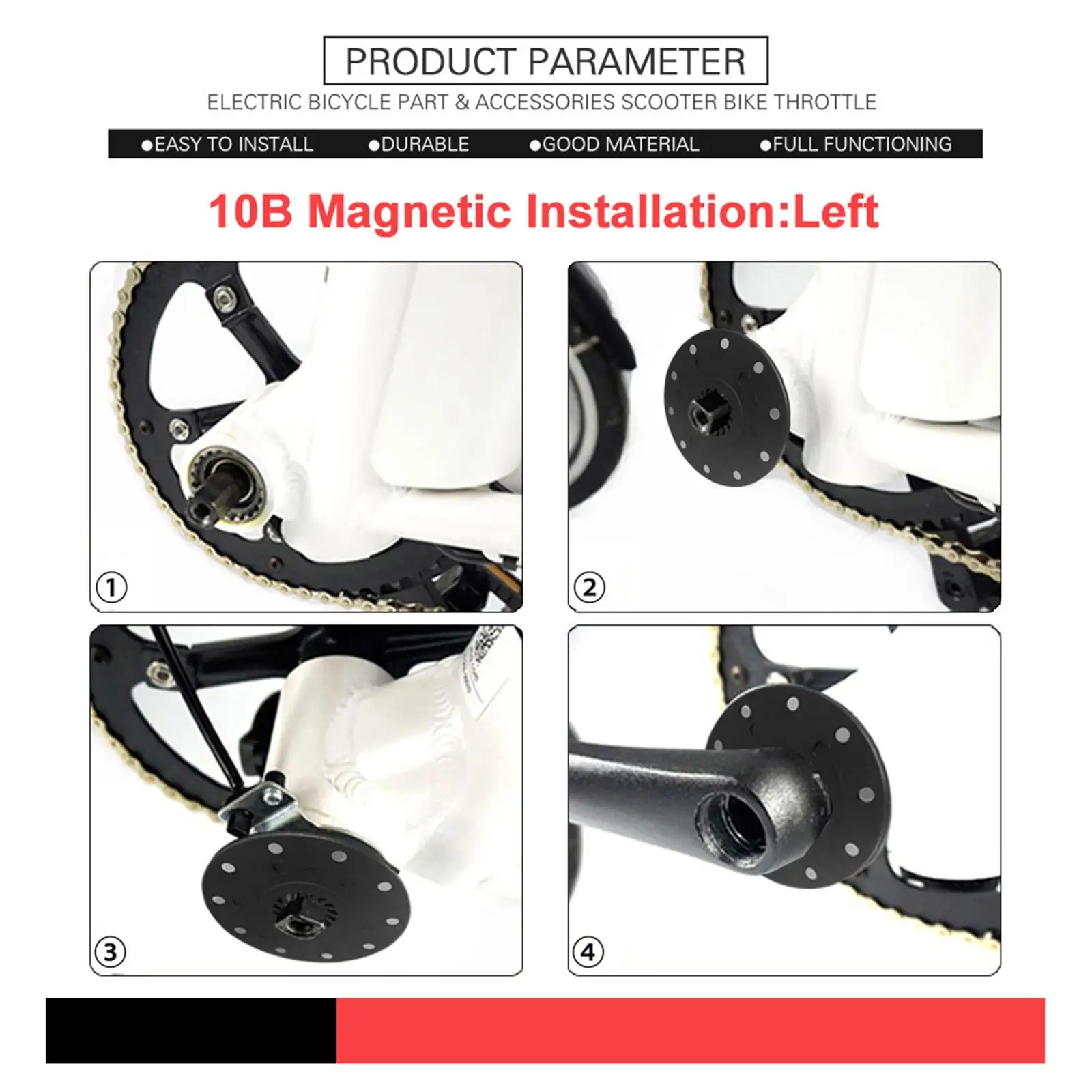 Electric Pedal Assist Sensor Pas System 10 Magnets Mountain Bike