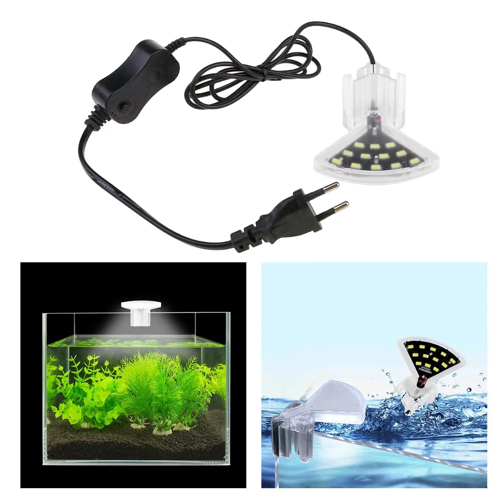 Mini Waterproof Clip LED Aquarium Light Tank Aquatic Plants Grow Lamp Home Decoration Fish Tank Accessories
