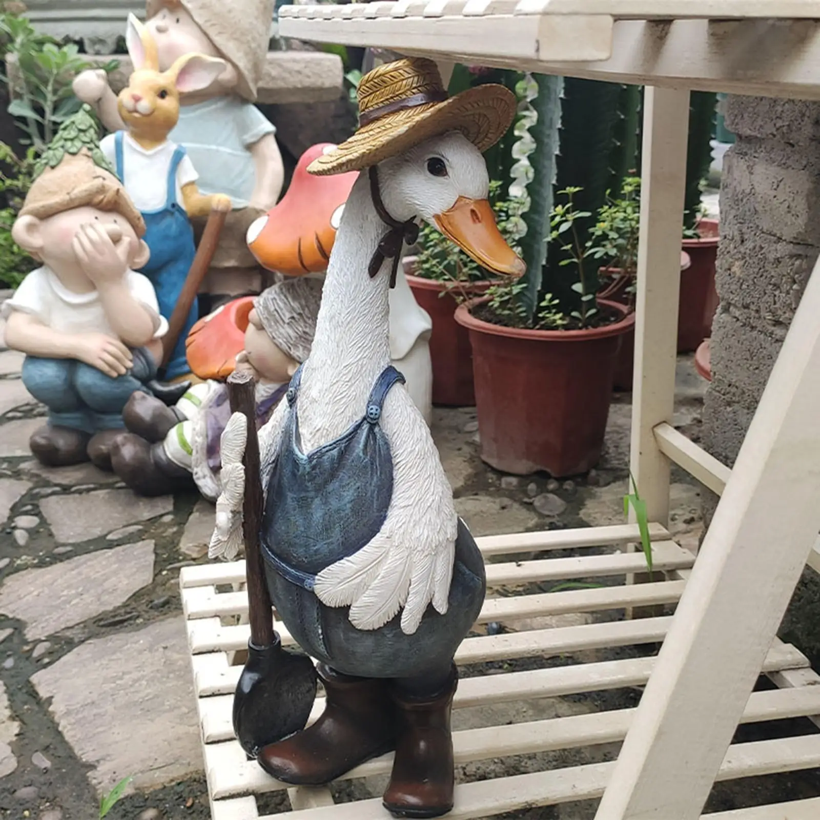 Resin Duck Animals Statues Model Crafts for Pond Outdoor