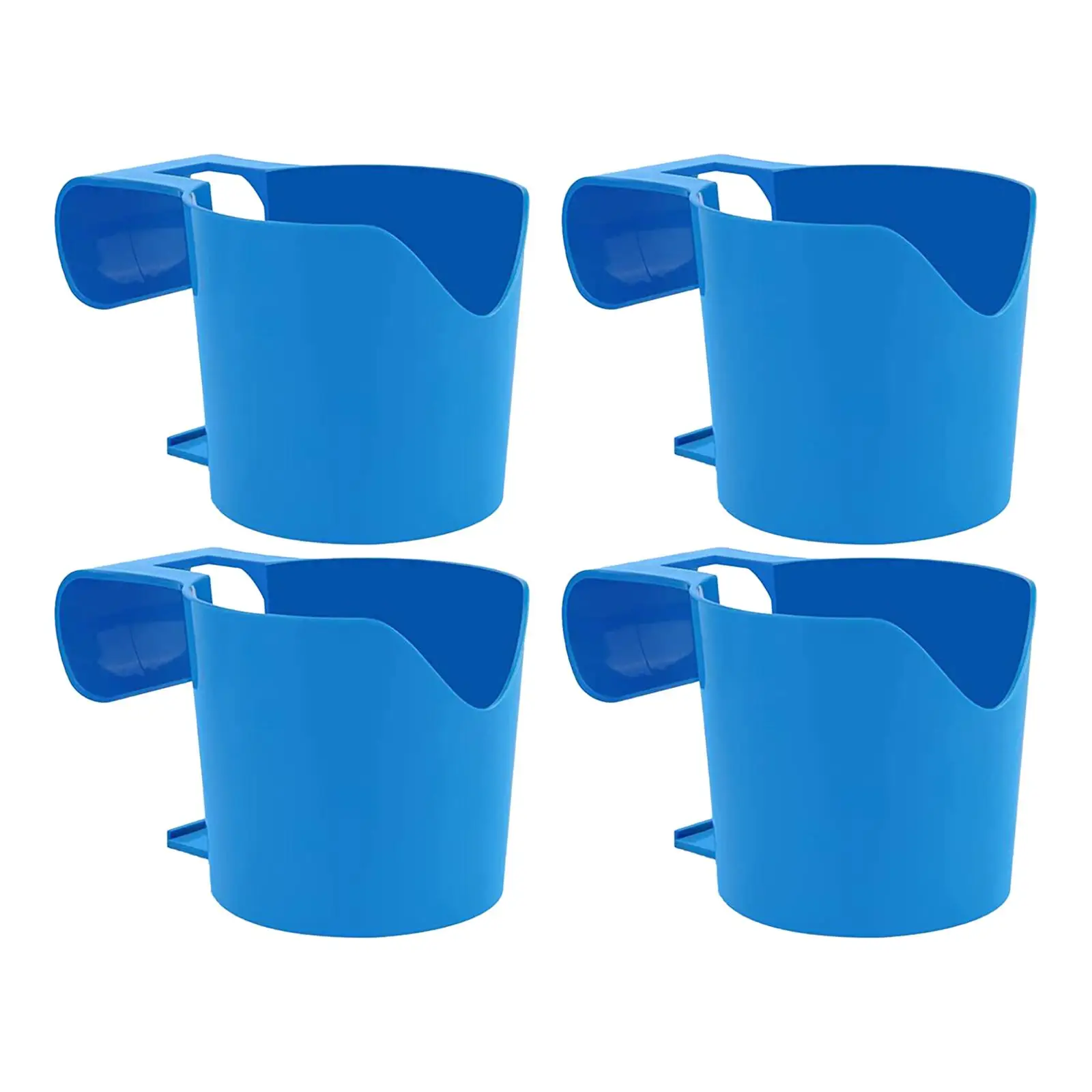 4x Poolside Cup Holders Portable Container Hook Pool Drink Holder Clip on for Spa Drinks Beverage Inflatable Hot Tub