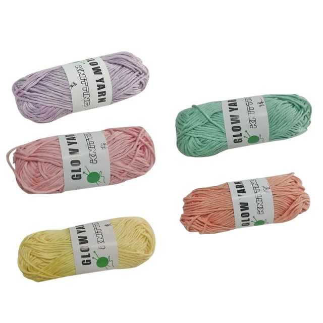 Yarn Glow in The Dark Sewing Crochet Yarn Crocheting Supplies for DIY Arts  Craft - AliExpress