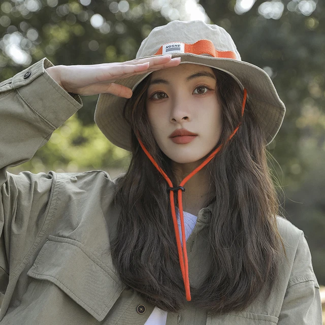 Japanese Retro Corduroy Spliced Camping Hats for Men and Women