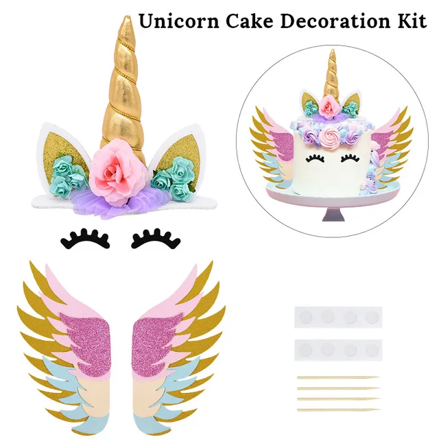 Rainbow Unicorn Cake Topper for Cakes Decorating Unicorn Kids Girl ...