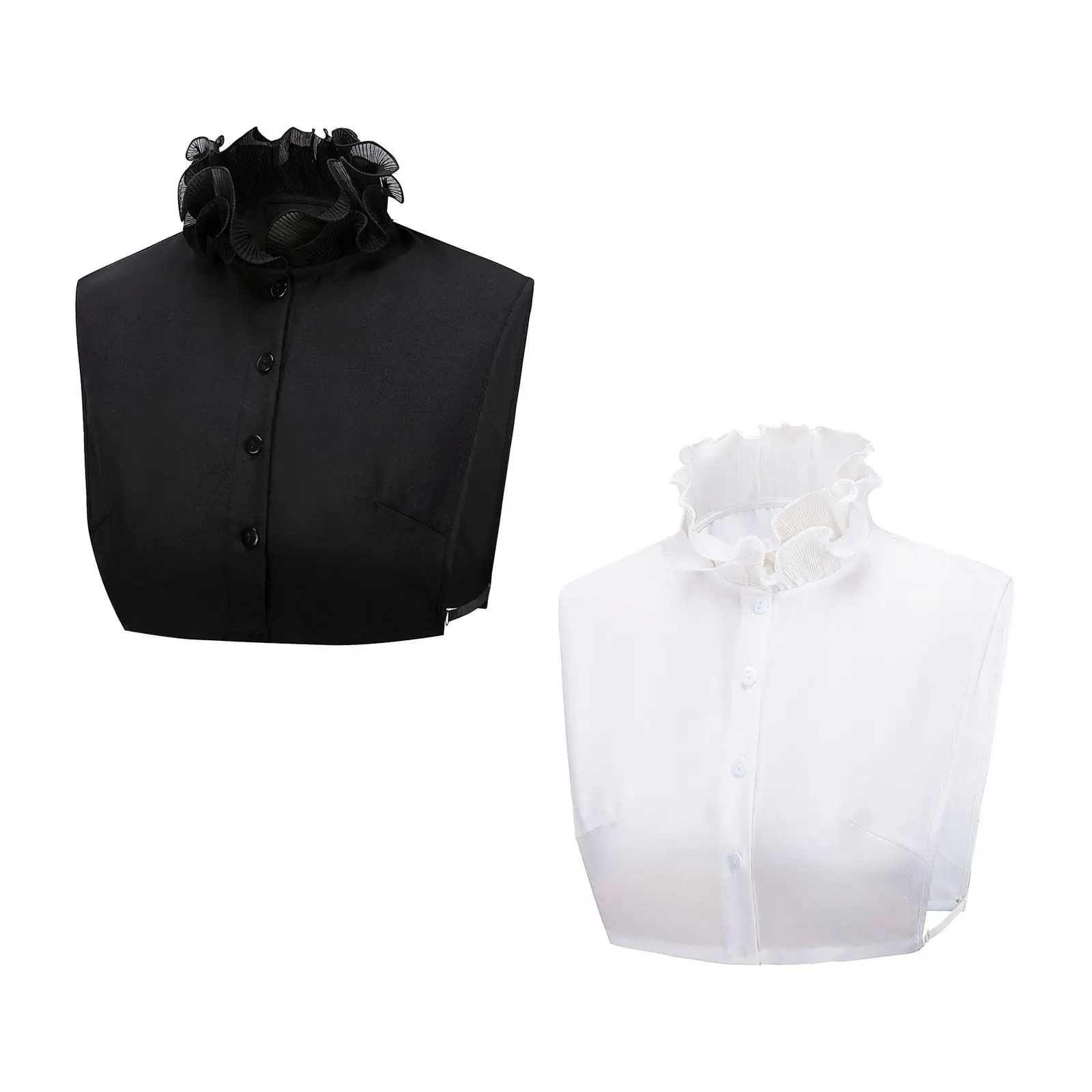 Detachable Collar Versatile Half Shirts False Collar Half Shirt Collar for T Shirt Clothing Accessories Sweaters Dress Ladies