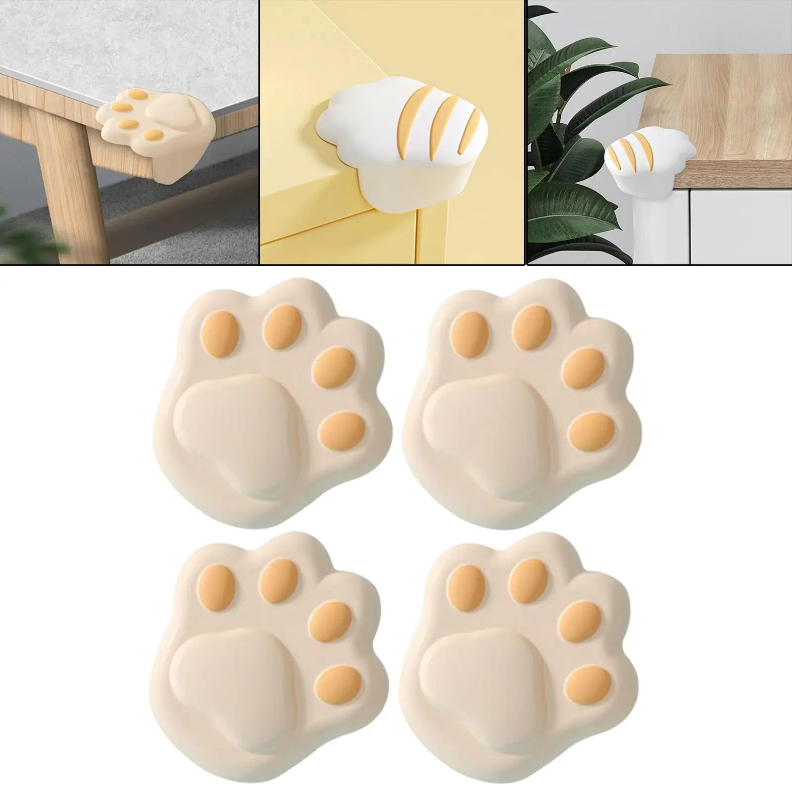 4Pcs Home Table Corner Edge Protection Cover Baby Safety Silicone Protector Table Corner Anti collision Guards Kids Safety
