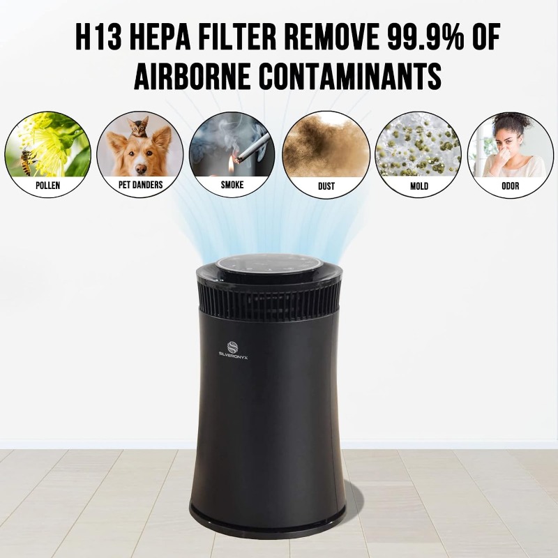 Title 3, HEPA Air Purifiers for Home Allergies Pets Hair...