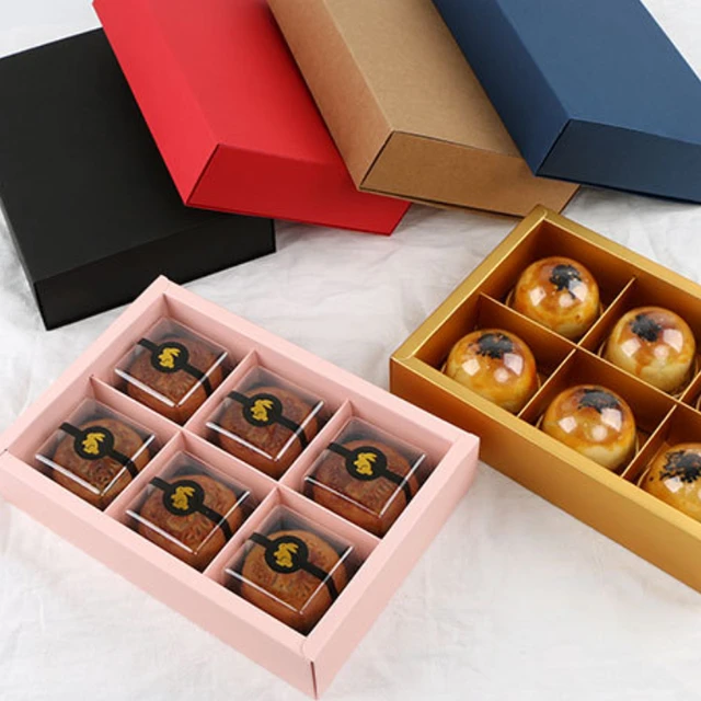10Pcs/Lot Luxury 80g Square Moon Cake Mooncake Packaging Box Container  Holder Gift Bags Portable Handbags Party Favors Puff Box - AliExpress