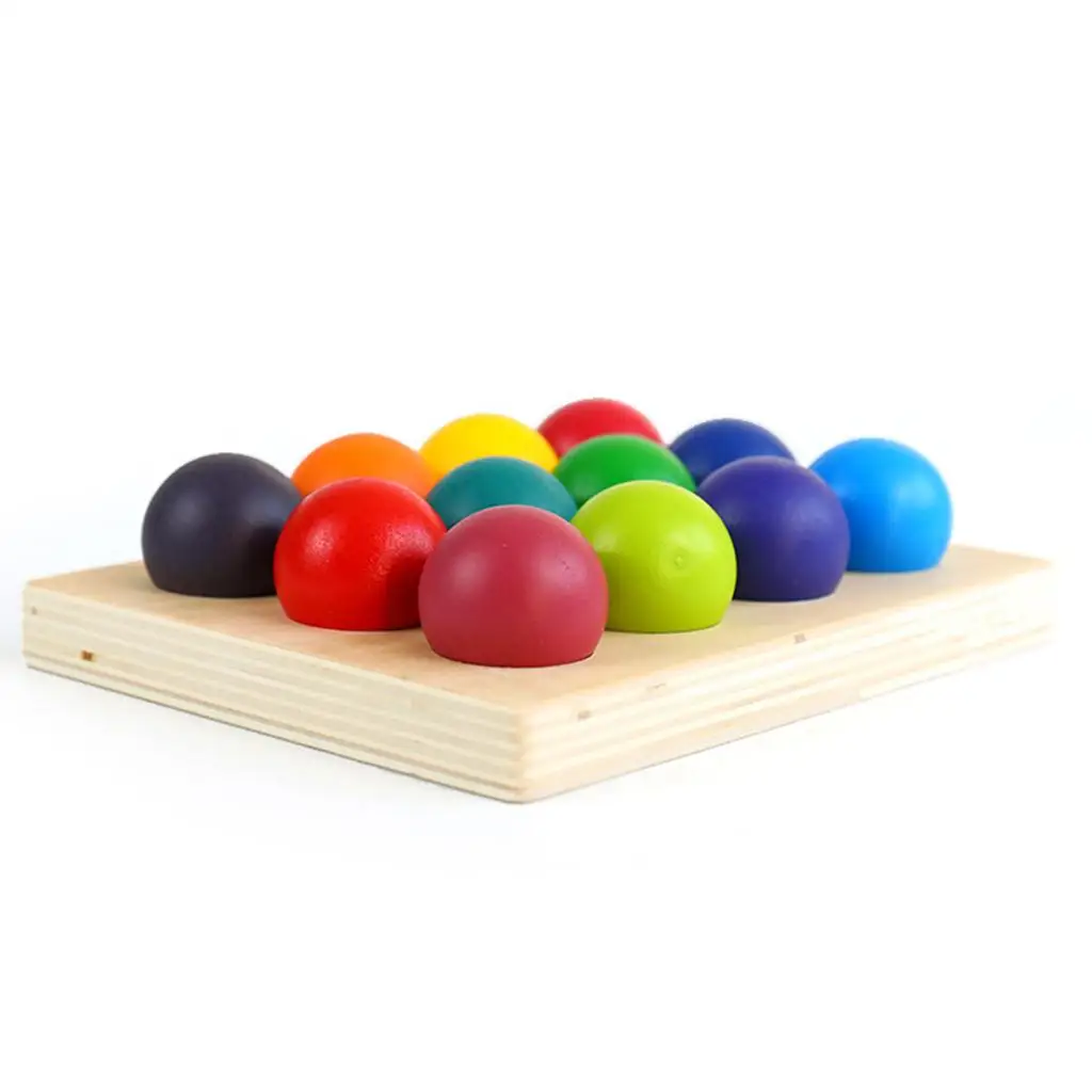 Wood Multicolor Sorting Board Matching Game for Age 3 4 5 6 7 Years Old