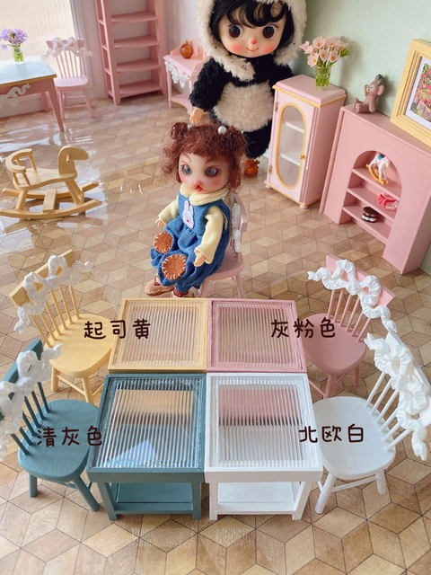 Mobili per casa delle bambole in miniatura sedie in miniatura sedia da  tavolo Bjd nuovi accessori per la decorazione della casa delle bambole in  miniatura fai da te - AliExpress