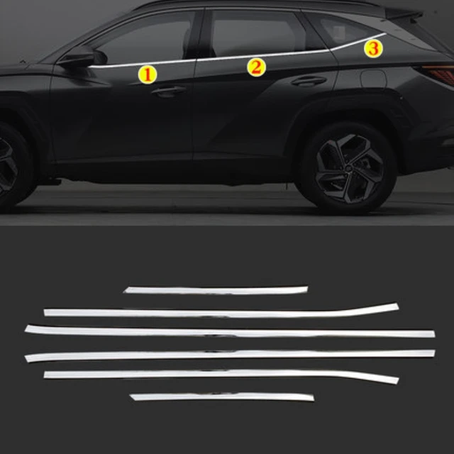 For Hyundai Tucson NX4 2021 2022 2023 2024 Stainless Car Front Lower Bottom  Bumper Cover Trim Molding Strips Sticker Accessories - AliExpress