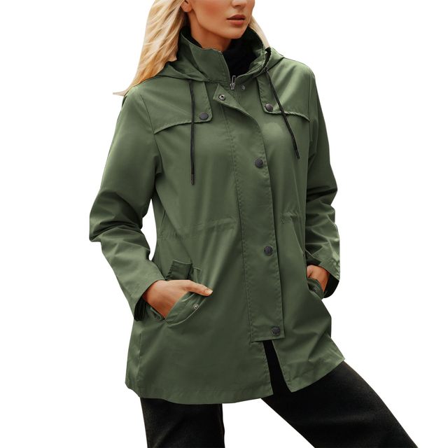 Manteau De Pluie Long Imperméable - Trench Coupe-vent Pliable Pour Vélo, Pêche, Déplacements - Poncho Avec Capuche - 11