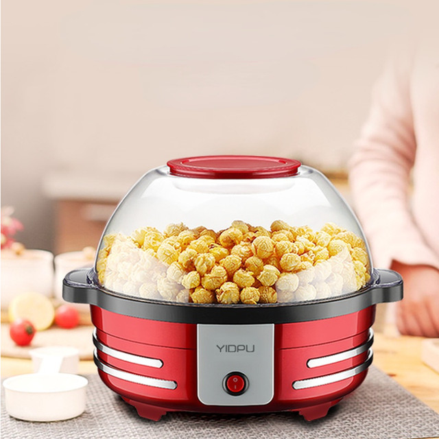 Popcorn Machine Automatic Machine Electric Heating Popcorn Bulking Machine  Mini Popcorn Maker - AliExpress