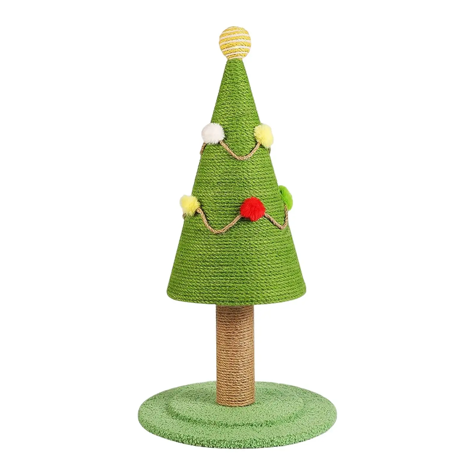 Funny Cat scratch post Claw Scratching Pet Toy Xmas Tree for Living Room Garden