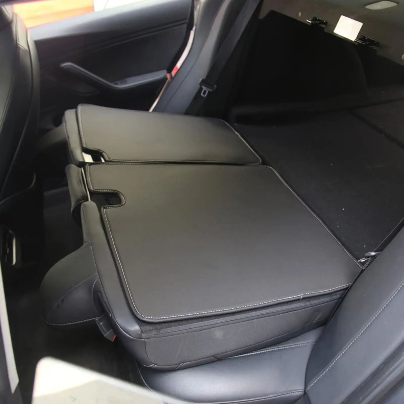 Leather Rear Seat Pad Protective Cushions Fits for  Model Y  Pad