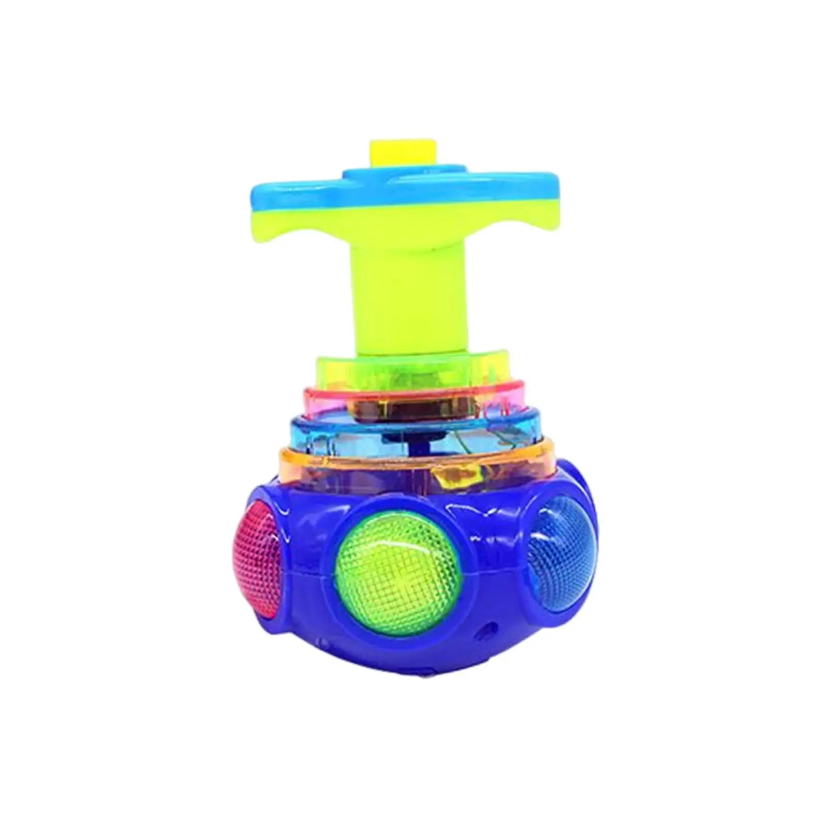 Spin Top Toy Gyro Peg Toy Spin Xmas Kids Gift Light and Music LED Music and