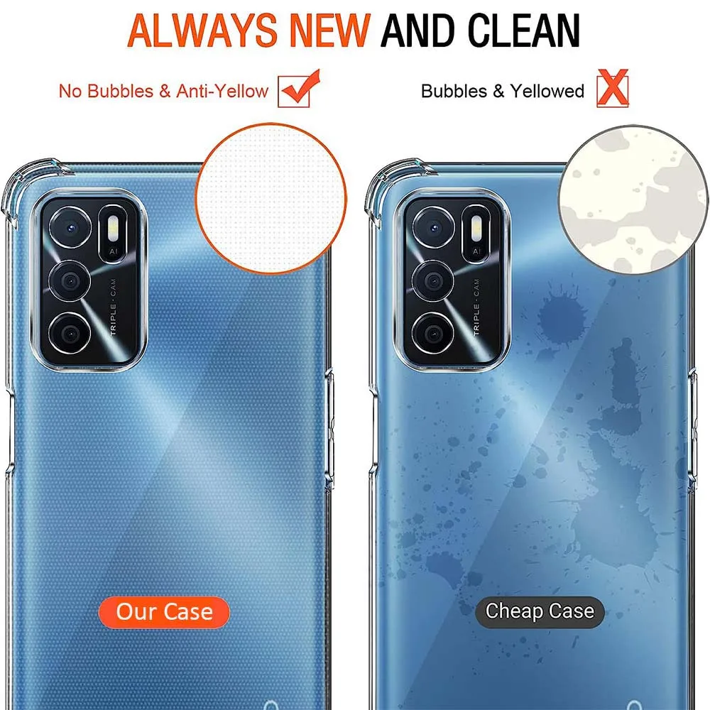 Für OPPO A16 Fall Oppo A16s A54s A17 Fall Kristall Klar TPU Stoßfest Abdeckung Oppo A98 5G A78 a96 4G A76 A94 5G A52 A72 – Detail 9
