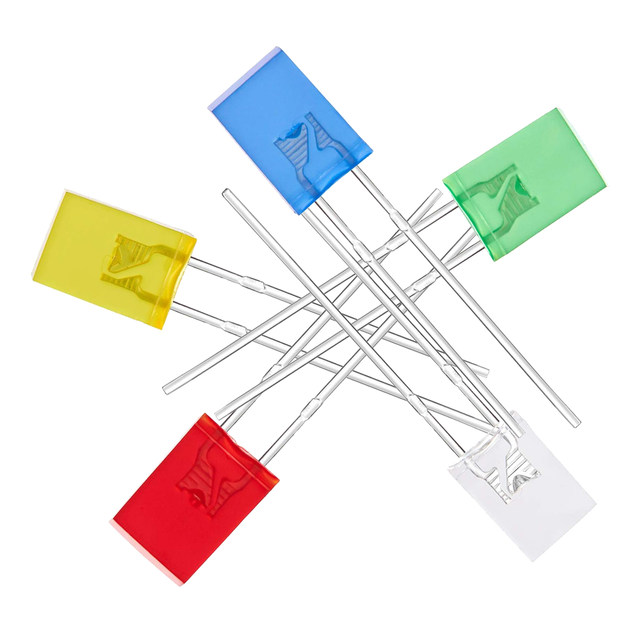 100pcs 2*5*7 Diodes Rectangle 2x5x7 Red To Red Light Emitting Diode 2*5