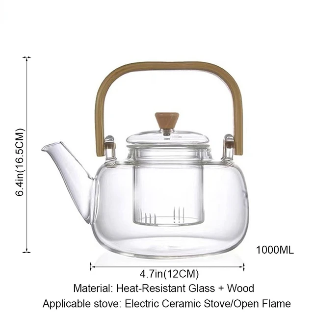 Bouilloire à thé en céramique théière à la main chauffe-eau Pot poignée 