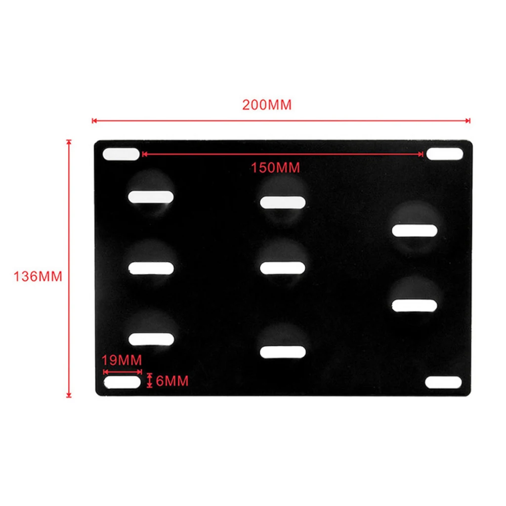 Front Tow Hook Hole License Number Plate Holder fit for E70 X5 X6
