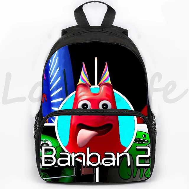 Jogos garten de banban mochilas grande capacidade faculdade adolescentes  sacos de escola 3 pcs/sets lona bookbag primária das mulheres dos homens