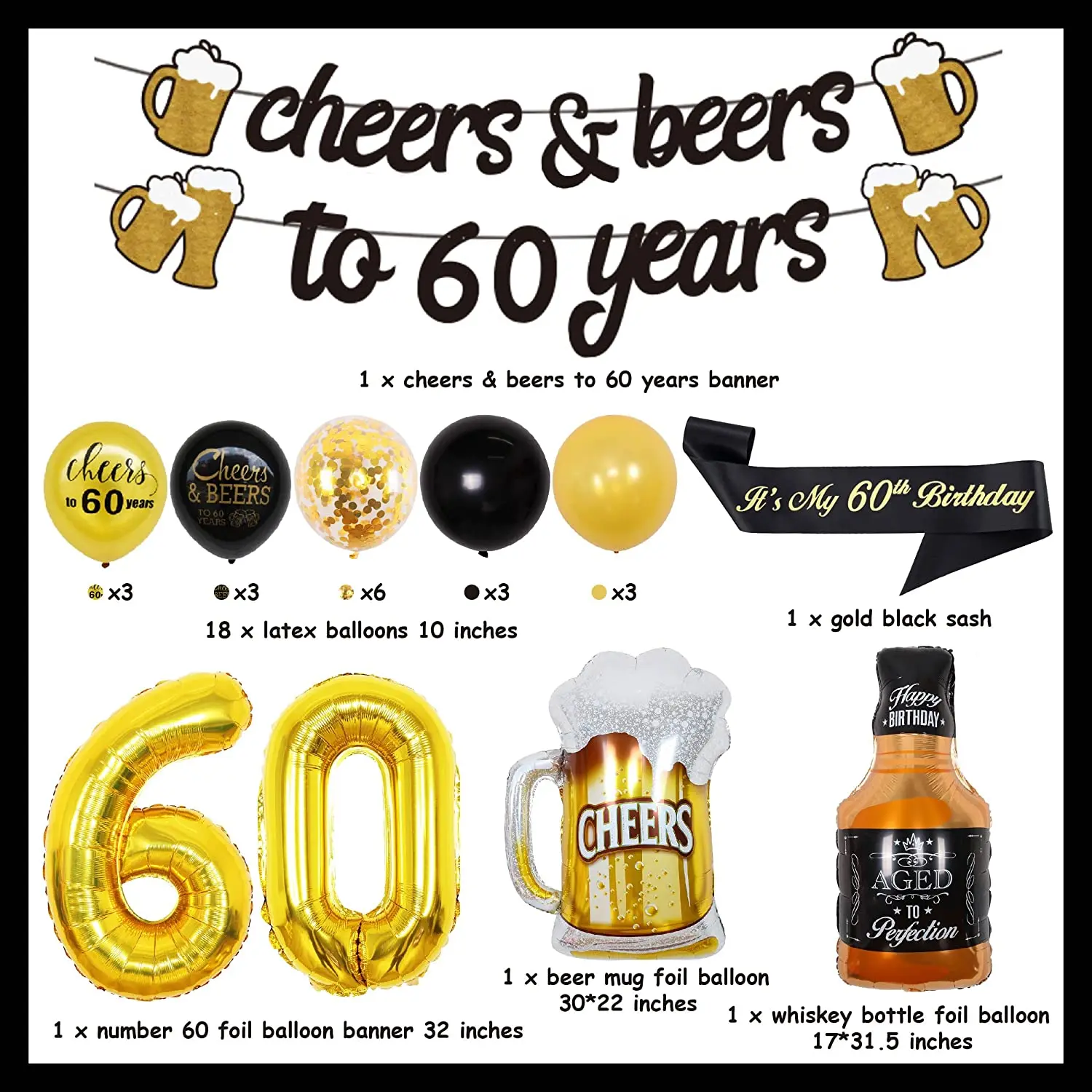 ouro cheers & cervejas para 60 anos