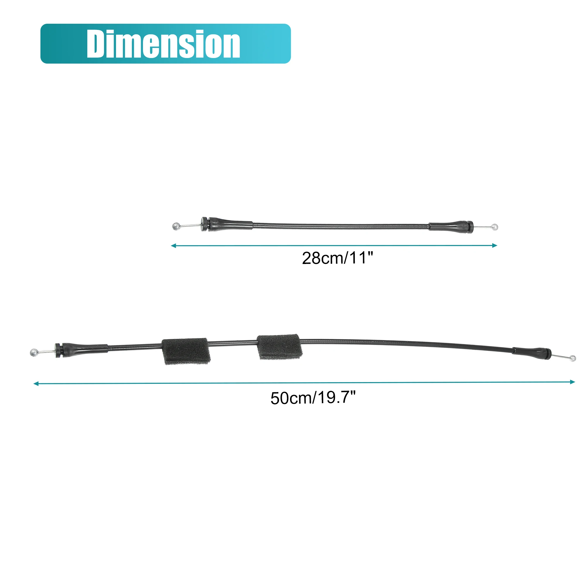 Cable largo y cable corto del conjunto