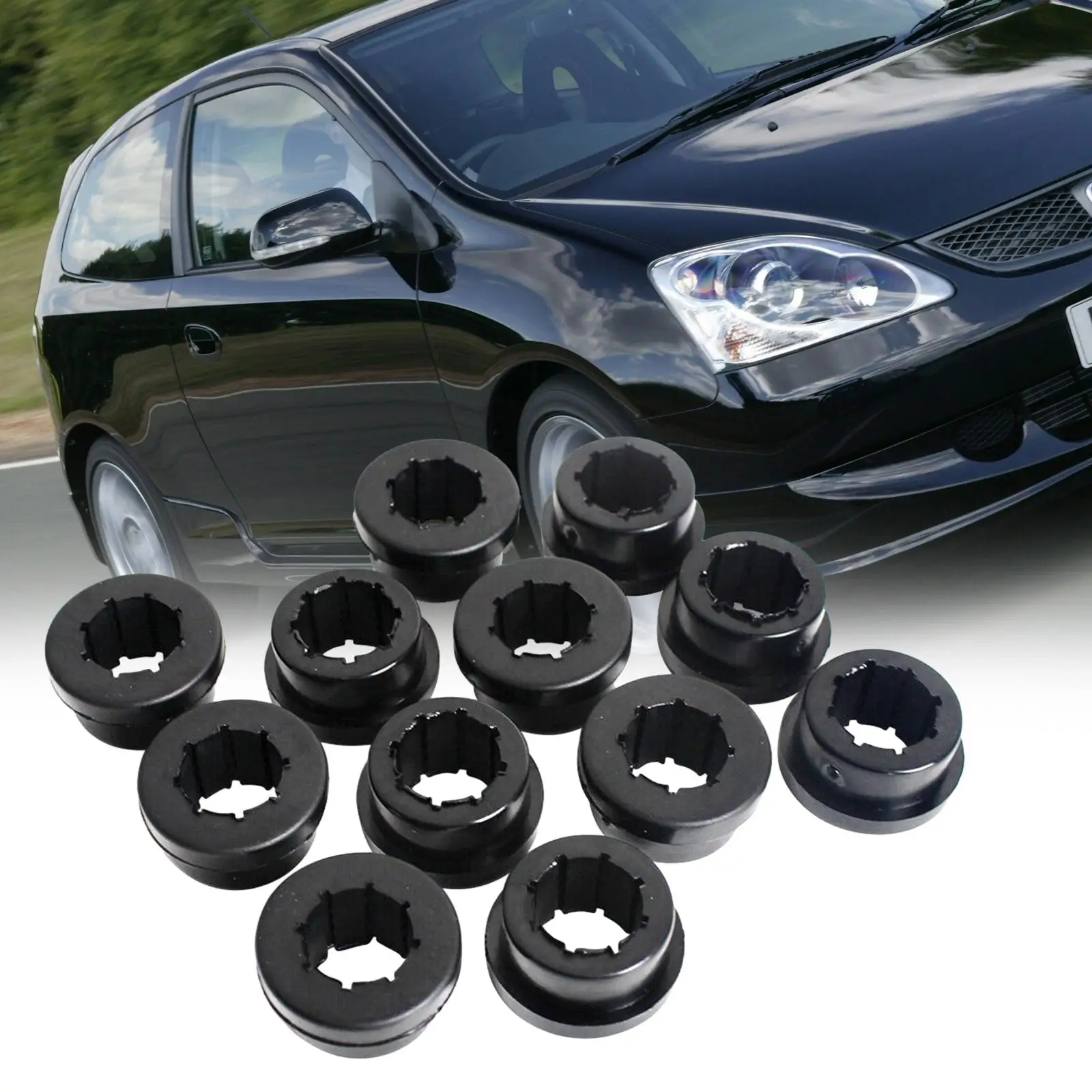 12 Pieces Lower Control Arm Rear Camber Bushings High Performance Directly Replace for Eg EK Dc Accessory