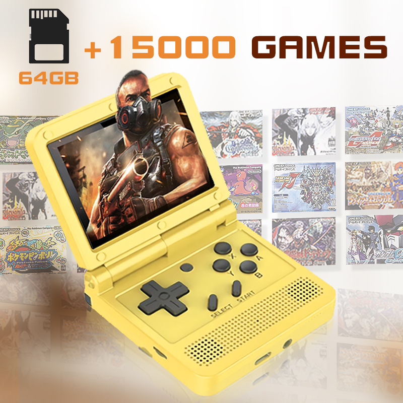 Powkiddy V90 Retro Handheld Game Console 3 Inch Ips Screen System_voghion.com