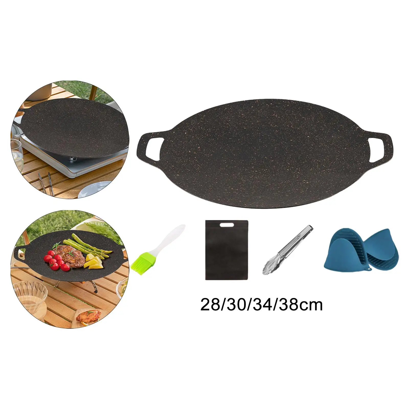 Cooking Pans Barbecue Plate for Travel Hiking Outdoor and Indoor